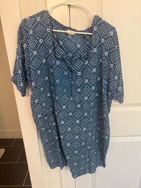 Cost Plus World Market Indigo Tunic Dress